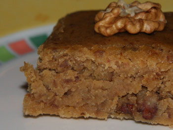 Fondant au marron aux noix et fêve Tonka