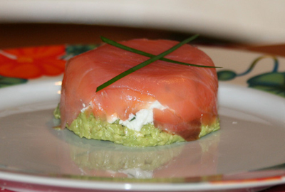 Saumon fumé avocat